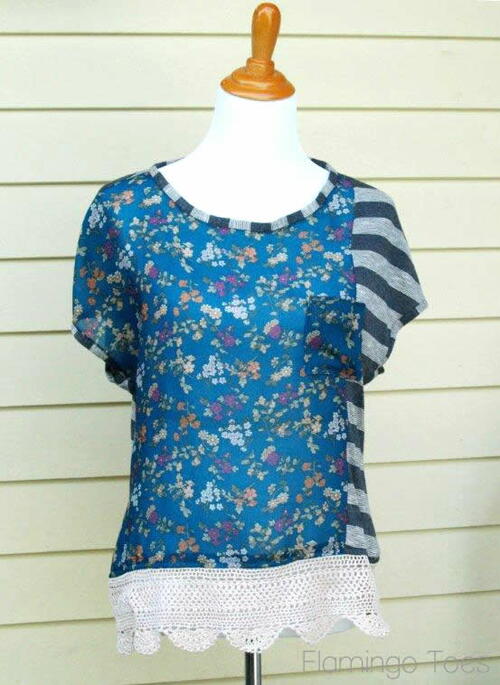 Anthro Striped Knock Off Top Anthro Striped Knock Off Top