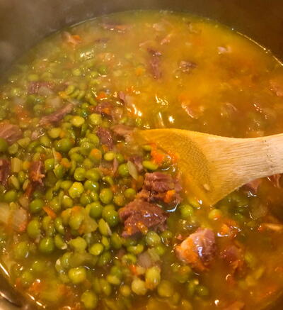 Savory Slow-cooker Split Pea Soup