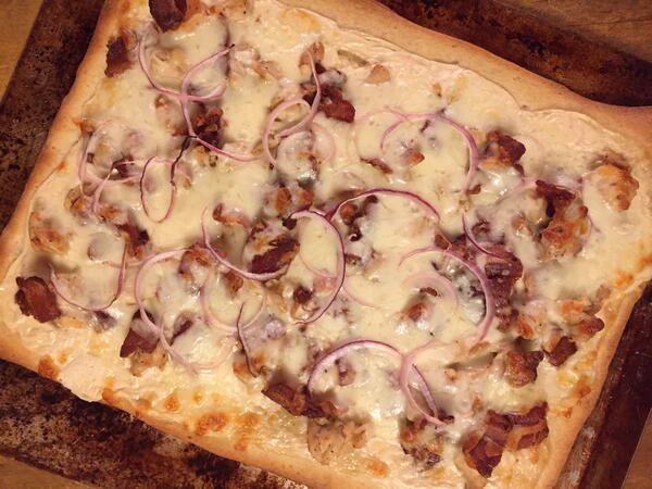 Chicken Bacon Alfredo Pizza Chicken Bacon Alfredo Pizza