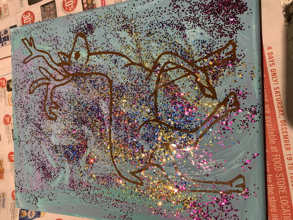 Simple Canvas Painting With Vinyl For Kids Simple Canvas Painting With Vinyl For Kids