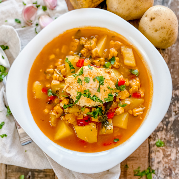 Spanish Corn & Potato Soup | Caldo De Millo Recipe