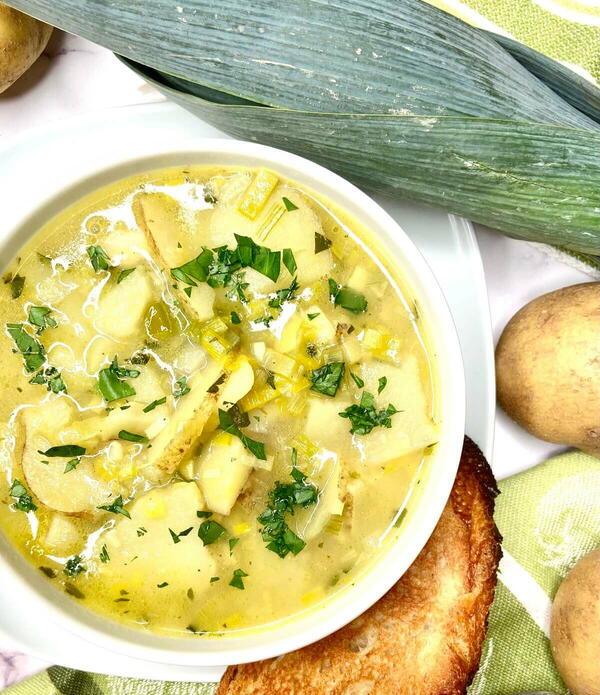 Potato And Leek Soup Potage Parmentier Potato And Leek Soup – Potage Parmentier