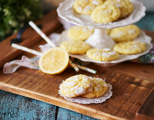 Lemon Crinkle Cookies Lemon Crinkle Cookies
