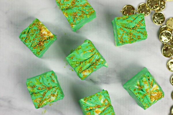 White Chocolate Mint Cheesecake Fudge White Chocolate Mint Cheesecake Fudge