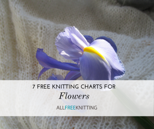 7 Free Knitting Charts for Flowers