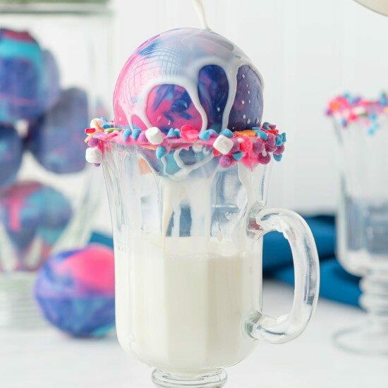 Galaxy Hot Chocolate Bombs Galaxy Hot Chocolate Bombs