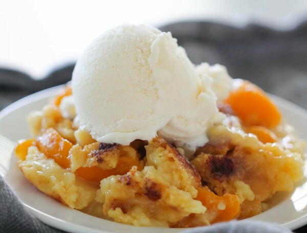 Peach Cobbler Dump Cake Peach Cobbler Dump Cake
