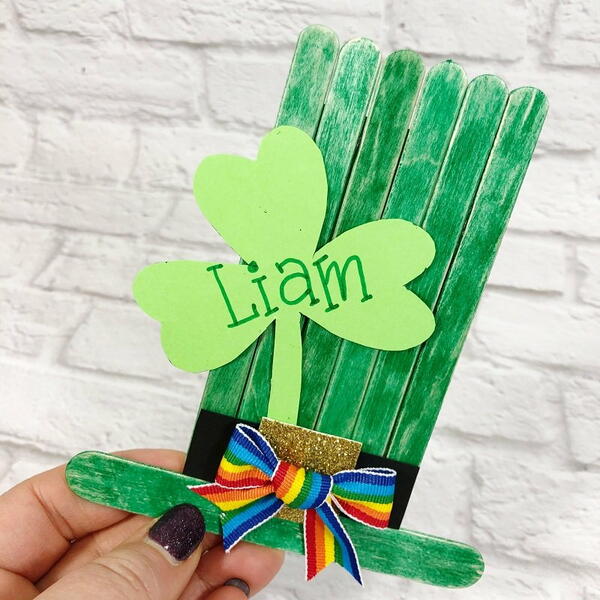 Dollar Tree Craft Stick Leprechaun Hat Dollar Tree Craft Stick Leprechaun Hat