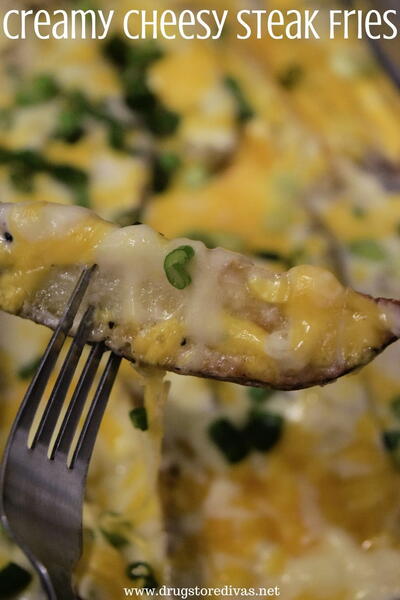 Creamy Cheesy Steak Fries Creamy Cheesy Steak Fries