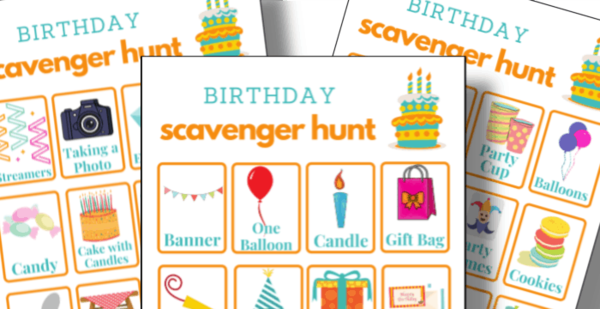 Birthday Scavenger Hunt Birthday Scavenger Hunt