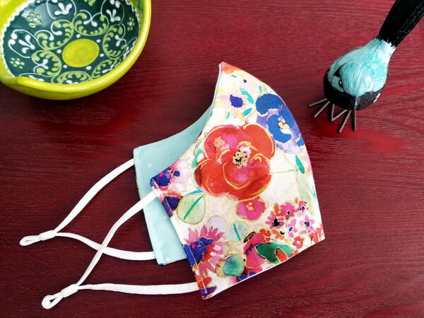 Fab Floral Face Mask Tutorial Fab Floral Face Mask Tutorial