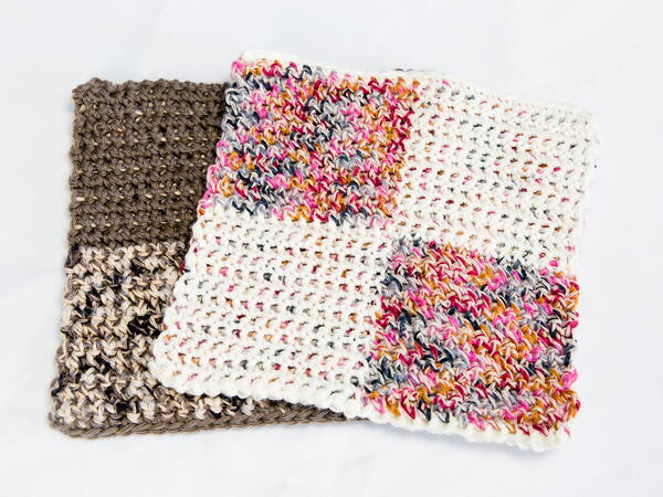 Four Square Dishcloth Four Square Dishcloth