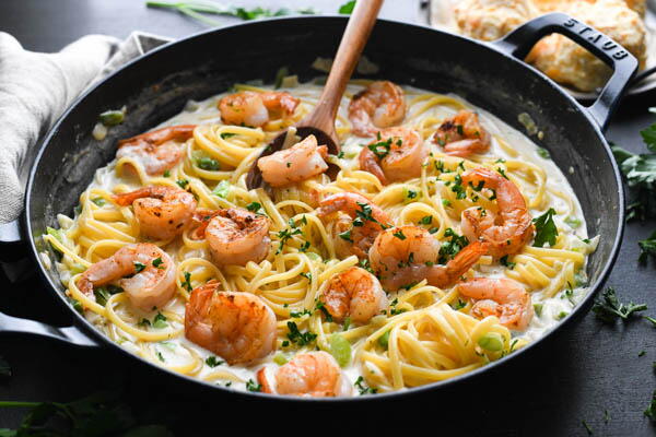 One Skillet Cajun Shrimp Pasta One Skillet Cajun Shrimp Pasta