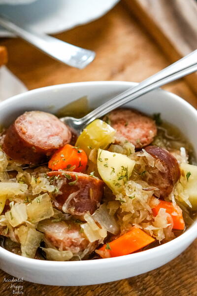 Slow Cooker Kielbasa And Sauerkraut Slow Cooker Kielbasa And Sauerkraut