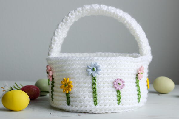 Flower Easter Basket Flower Easter Basket