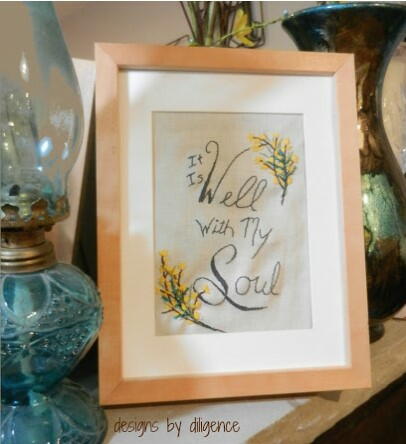 It is Well Embroidery Design Idea It is Well Embroidery Design Idea