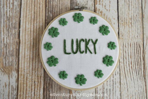 Easy Diy Lucky Embroidery Easy Diy Lucky Embroidery