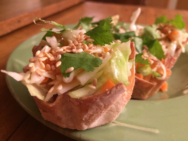 Applebees Copycat Chicken Wonton Tacos Applebee's Copycat Chicken Wonton Tacos