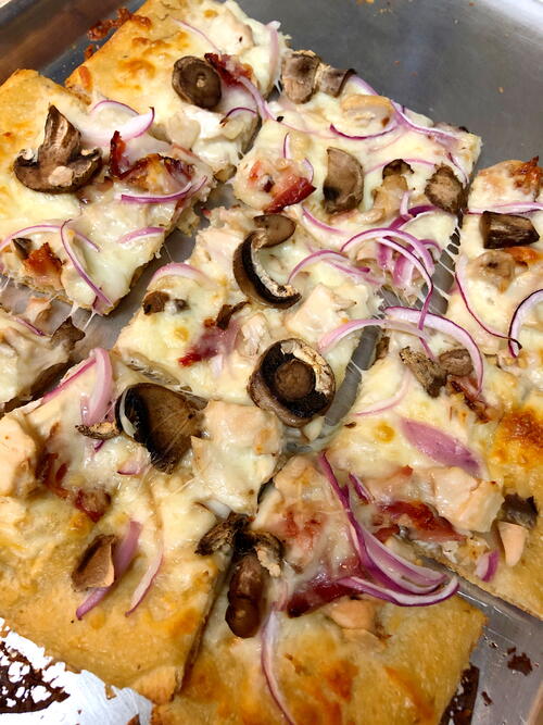 Chicken Bacon Alfredo Pizza Chicken Bacon Alfredo Pizza