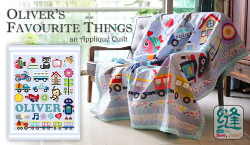 Olivers Favourite Things Applique Quilt Oliver's Favourite Things Applique Quilt