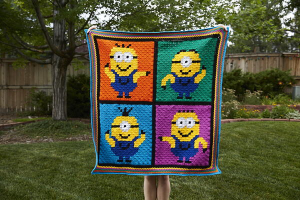 C2c Crochet Disco Minions Afghan C2c Crochet Disco Minions Afghan