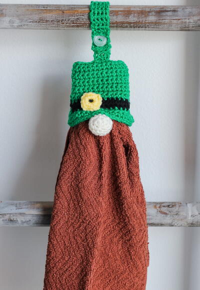 Leprechaun Gnome Towel Topper Leprechaun Gnome Towel Topper