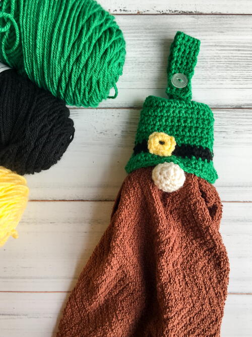 Leprechaun Gnome Towel Topper Leprechaun Gnome Towel Topper