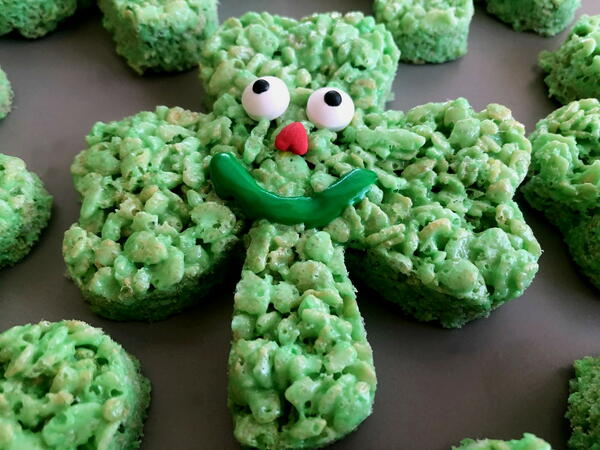 Shamrock Rice Krispie Treats Shamrock Rice Krispie Treats