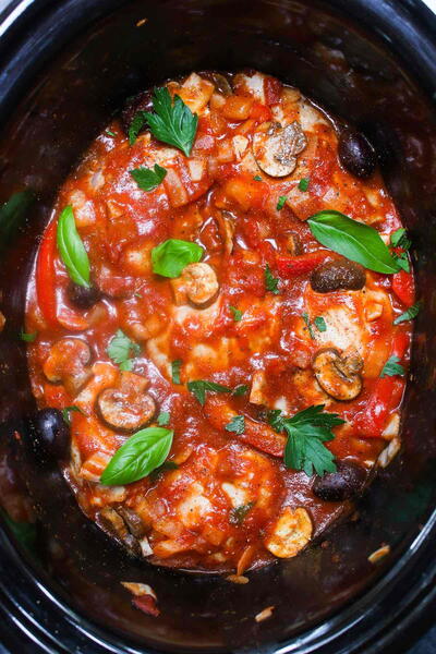 Slow Cooker Chicken Cacciatore Slow Cooker Chicken Cacciatore