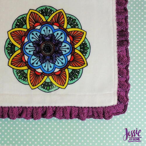 Knit Hand Towel Border Knit Hand Towel Border