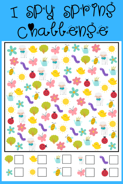 Free Printable Spring I Spy Game For Kids Free Printable Spring I Spy Game For Kids