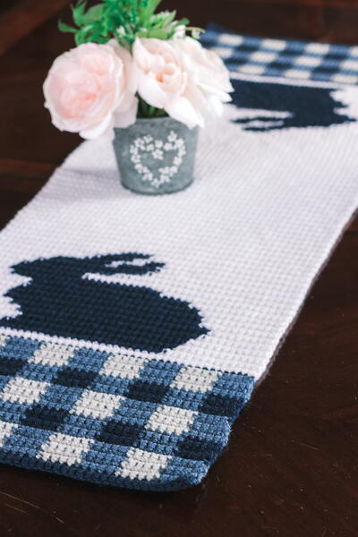 Gingham Bunny Table Runner Gingham Bunny Table Runner