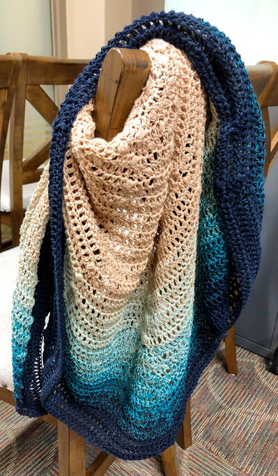 Footprints In The Sand Beach Shawl Footprints In The Sand Beach Shawl