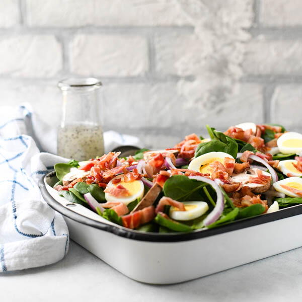 Spinach Salad With Bacon And Hardboiled Eggs Spinach Salad With Bacon And Hardboiled Eggs