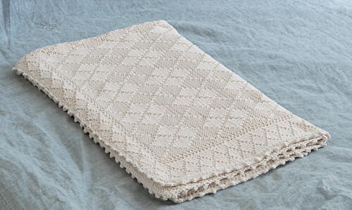 Knit Argyle Baby Blanket Knit Argyle Baby Blanket