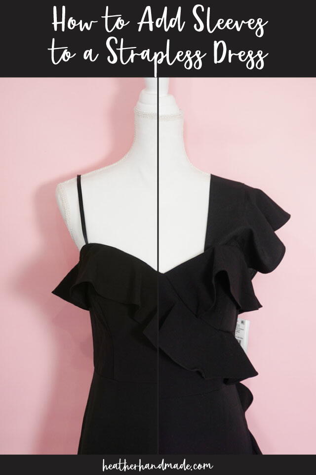 how to add flutter sleeves to a sleeveless dress