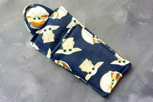 How To Make A Fabric Lip Balm Holder Keychain How To Make A Fabric Lip Balm Holder Keychain
