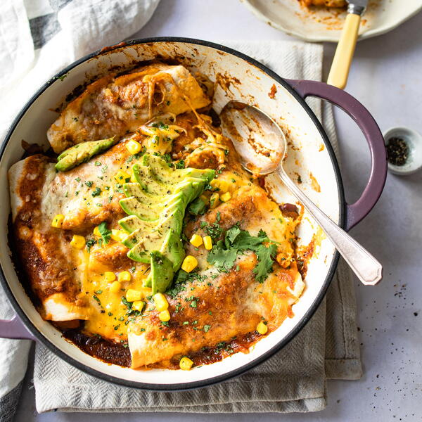 Simple Healthy Vegetarian Enchiladas Simple Healthy Vegetarian Enchiladas
