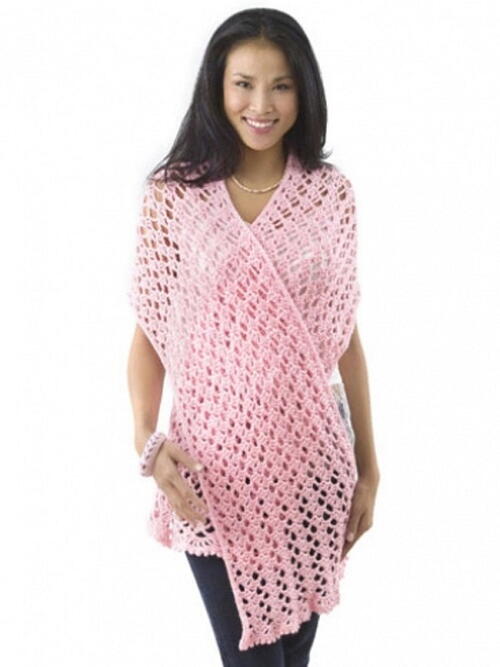 Pink Ribbon Prayer Shawl Pink Ribbon Prayer Shawl