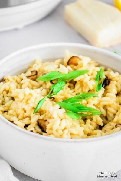 Pressure Cooker Wild Mushroom Risotto Your Kids Can Make