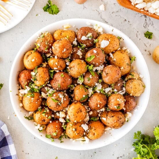 Easy Lemon Feta Mediterranean Potatoes Easy Lemon Feta Mediterranean Potatoes