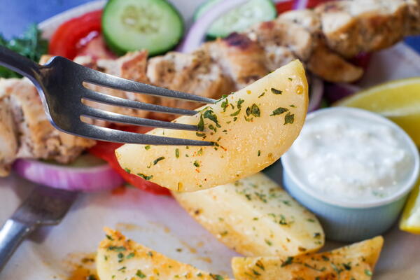 Greek Style Potatoes Greek Style Potatoes