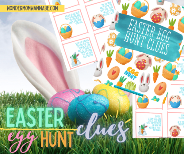 Indoor Easter Egg Hunt Clues free Printable Indoor Easter Egg Hunt Clues (free Printable)