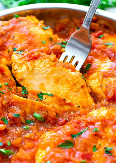 Skillet Tomato Chicken Breast Skillet Tomato Chicken Breast