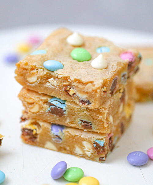 Easter Mm Chocolate Chip Blondies Easter M&m Chocolate Chip Blondies
