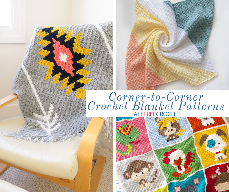 C2C Crochet Twister pattern for adult blanket
