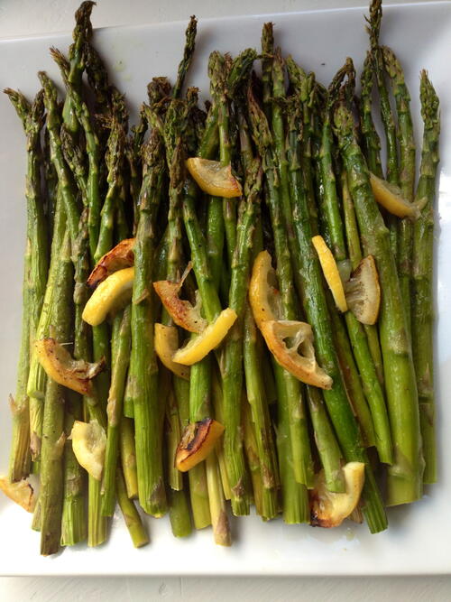 Easy Roasted Asparagus With Lemon Easy Roasted Asparagus With Lemon