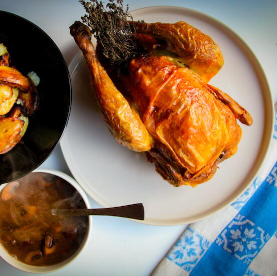 How To Make A Roast Chicken Dinner With Mushroom Gravy How To Make A Roast Chicken Dinner – With Mushroom Gravy