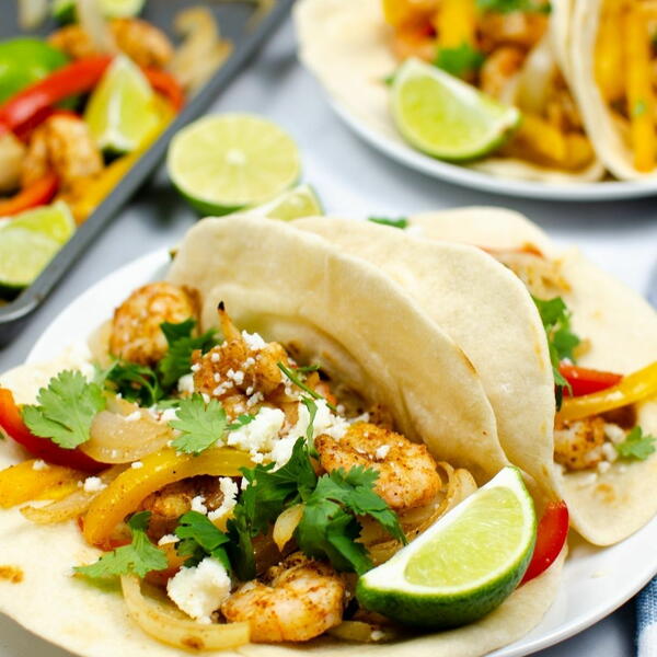 Sheet Pan Shrimp Fajitas Sheet Pan Shrimp Fajitas