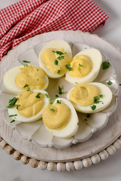 Caesar Deviled Eggs Caesar Deviled Eggs